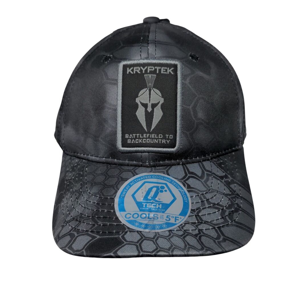 Kryptek Patch Strapback Hat Gray Osfm Adjustable … - image 1